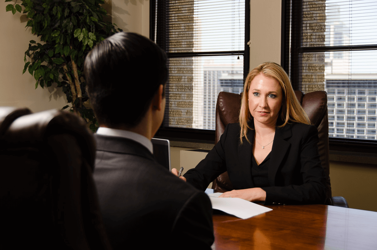Person consulting with a DWI defense lawyer